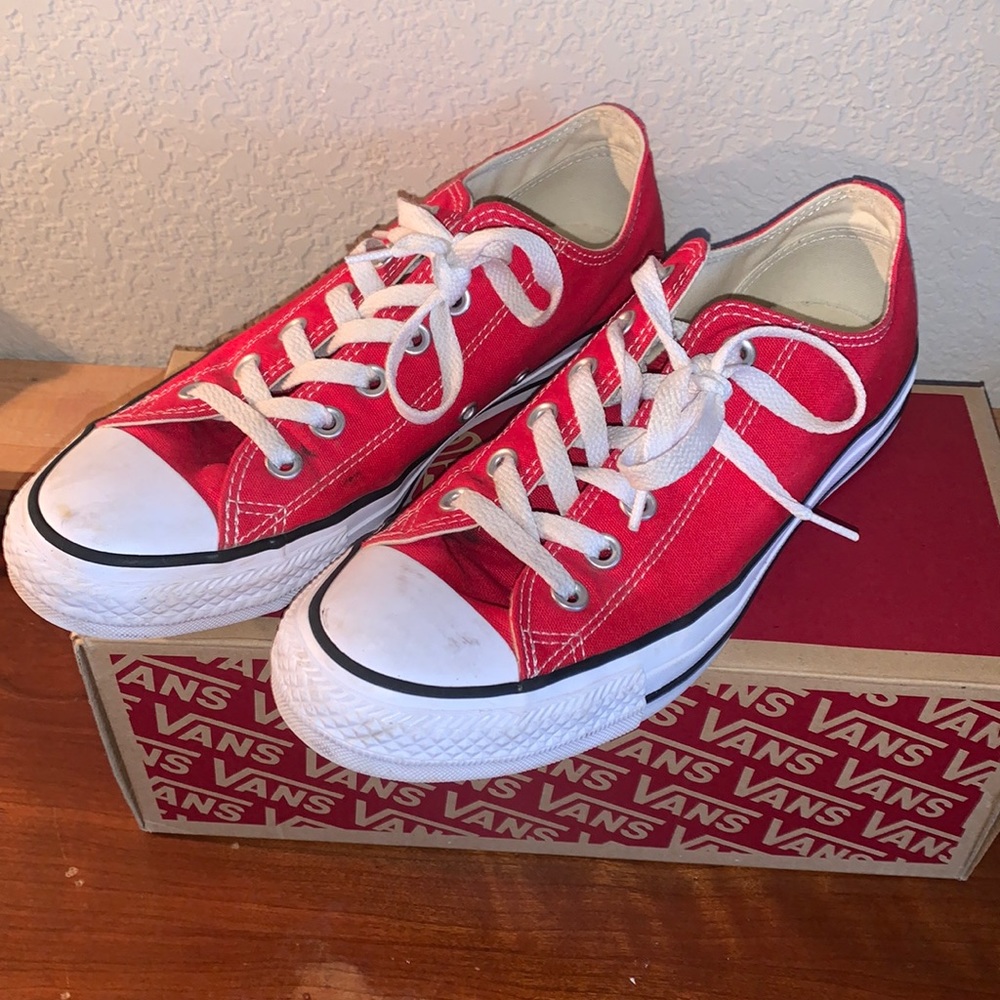 Red Low Top Converse